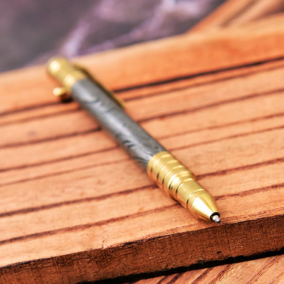 Sophistication in Action - Sharp Edge’s Handmade Ballpoint Pen with Bolt Action Brilliance.